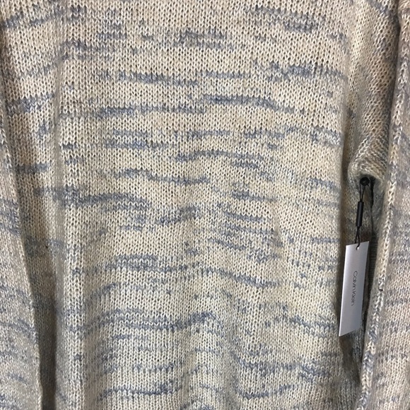 Calvin Klein Marled Stripe Mock Neck Sweater NWT - Picture 5 of 12